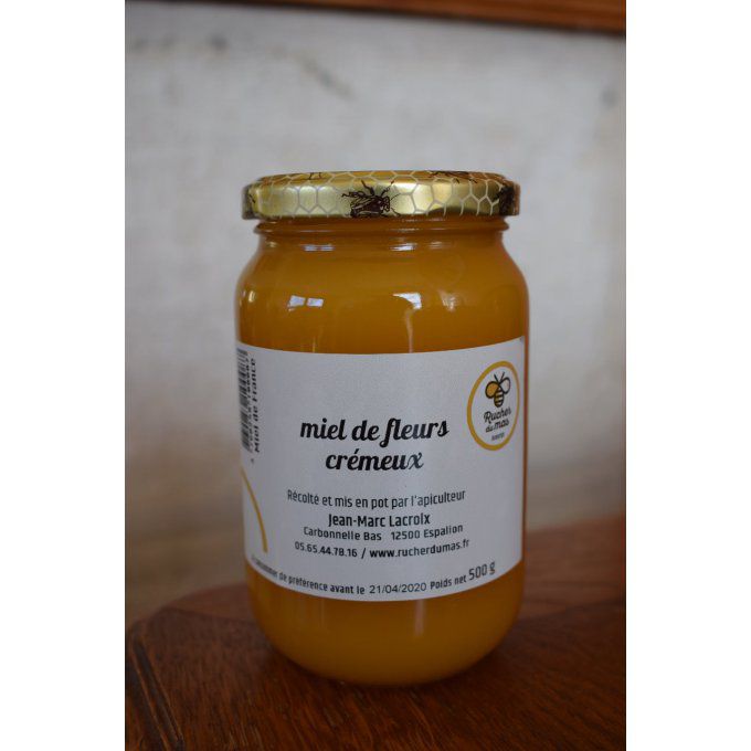 Miel de fleurs crémeux 